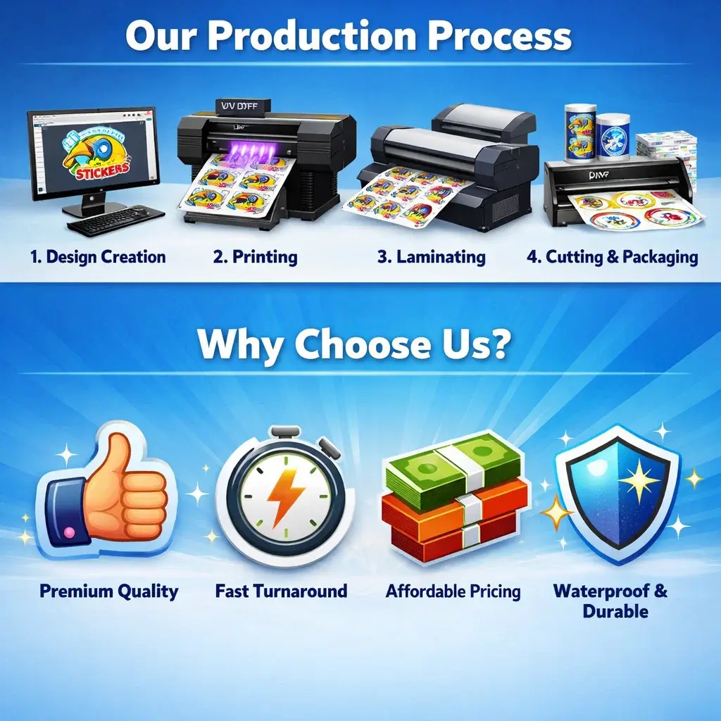 Custom UV DTF Sticker 