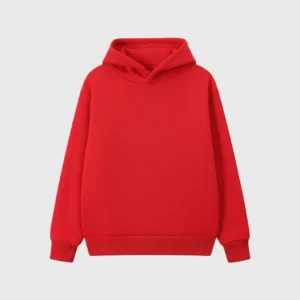 Custom Embroidered Red Hoodie plain