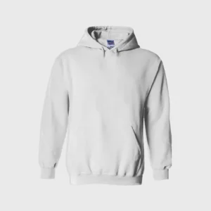 Custom print white hoodie