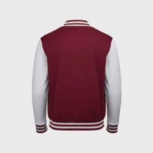 Custom Embroidered Brownish-Red Varsity Jacket