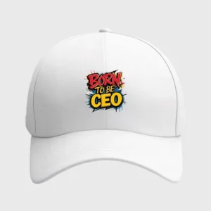 Custom DTF Printing White Cap