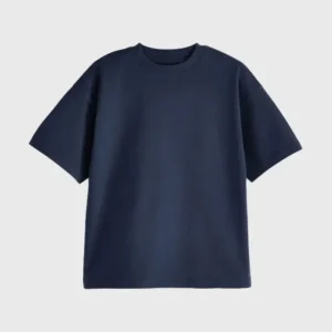 Custom Printed Navy Blue T shirt Front look