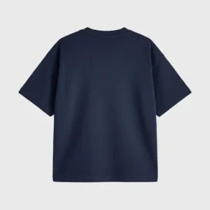 Custom Printed Navy Blue T shirt Back look
