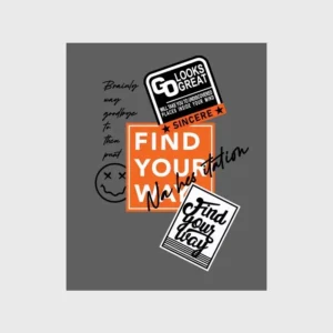 Find Your Way Streetwise Sticker DTF Design