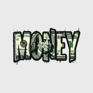 Money Matters Benjamin Dollar Bill DTF Design