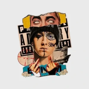 Slim Shady Rebel – Artistic Eminem DTF Design