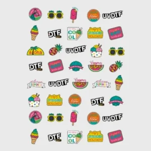 Summer Theme UV DTF Sticker