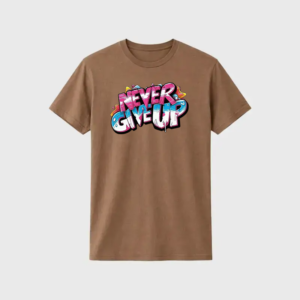 Custom Printed Brown T shirt