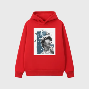 Custom Printed Red Hoodie
