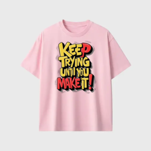 Custom Printed Pink T shirt