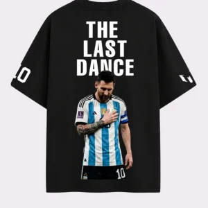 Black Messi The Last Dance Graphic Oversized T-Shirt
