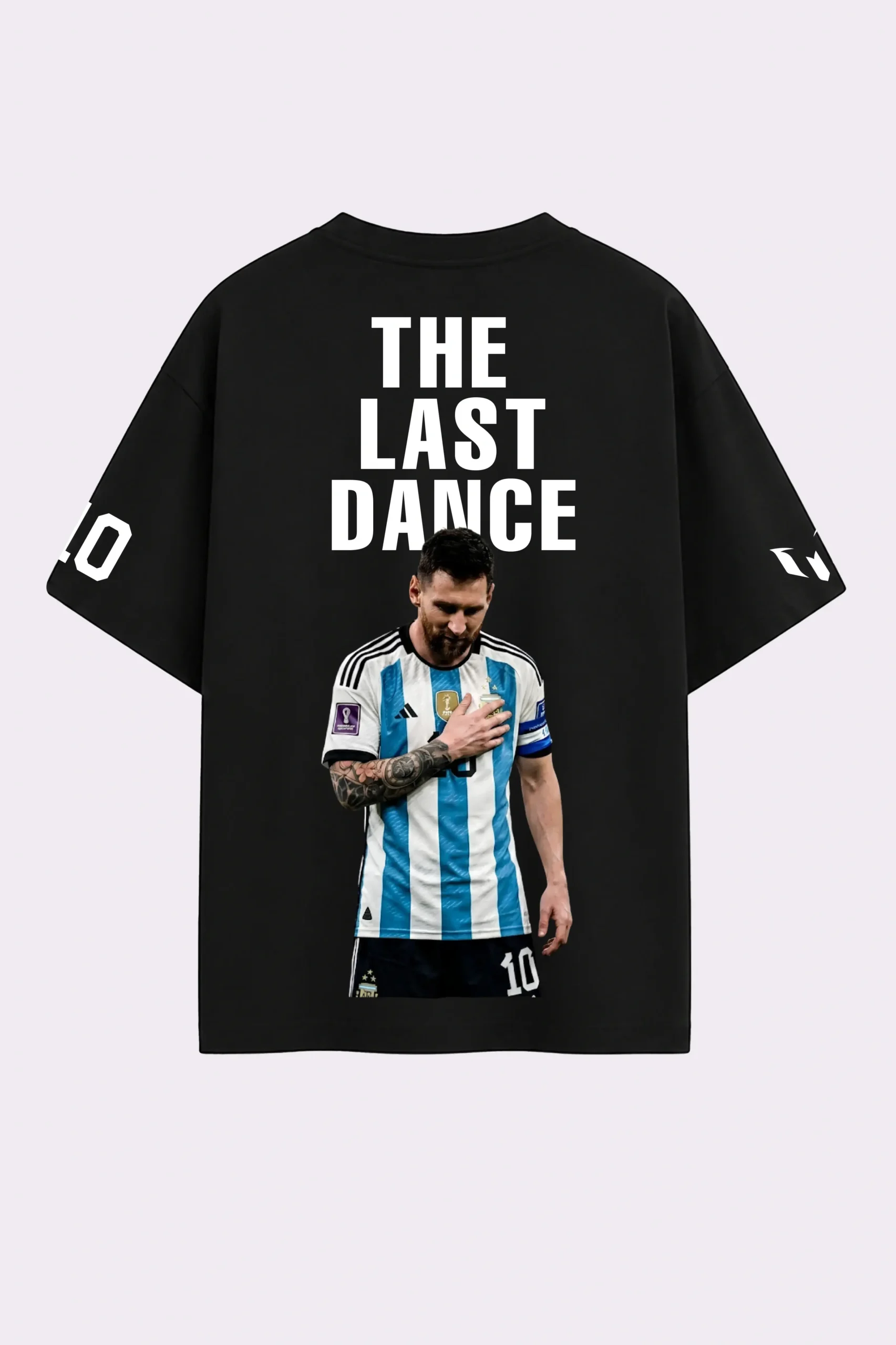 Black Messi The Last Dance Graphic Oversized T-Shirt