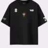 Black Cristiano Ronaldo The Last Dance Graphic Oversized T-Shirt