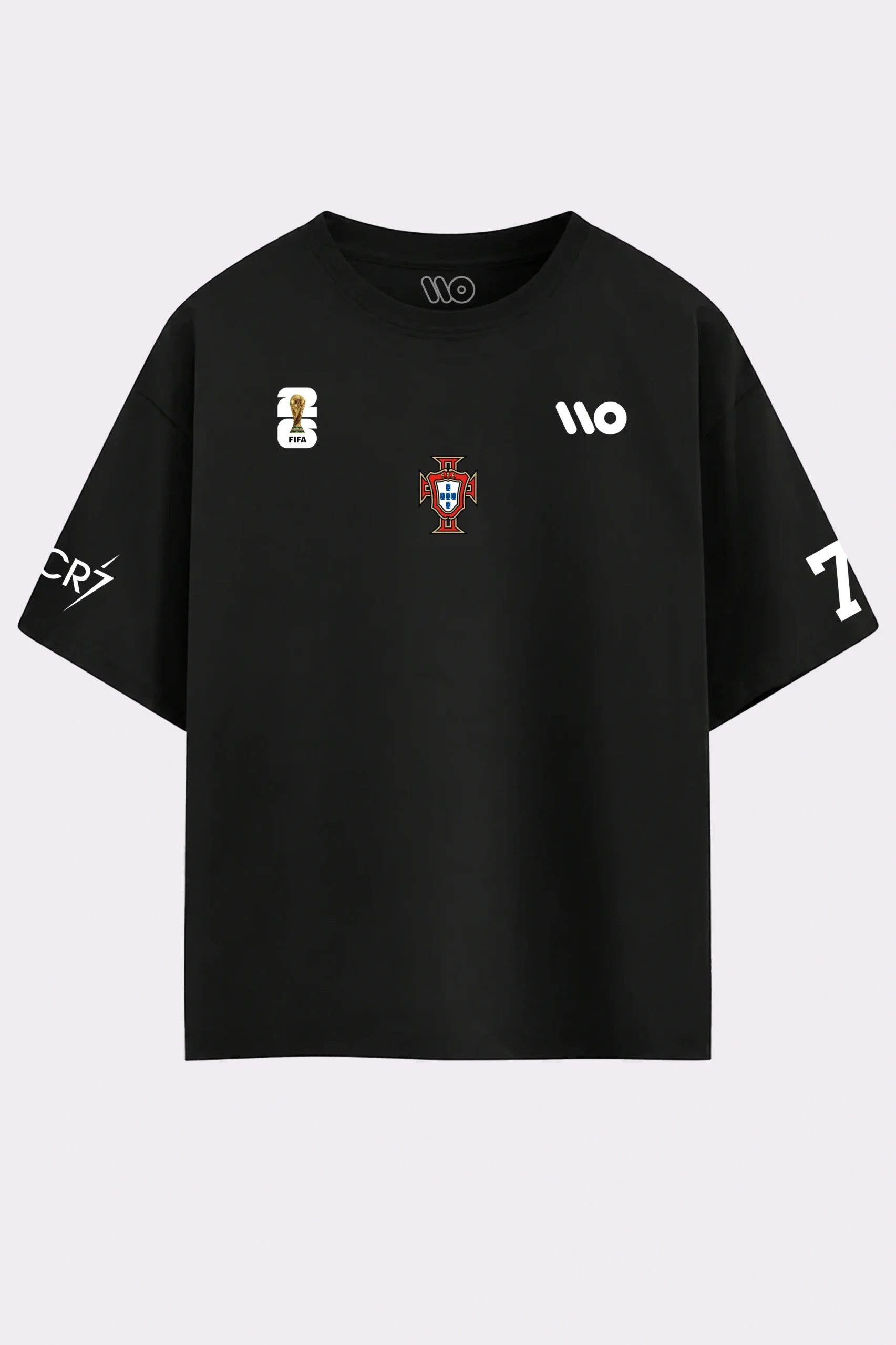 Black Cristiano Ronaldo The Last Dance Graphic Oversized T-Shirt